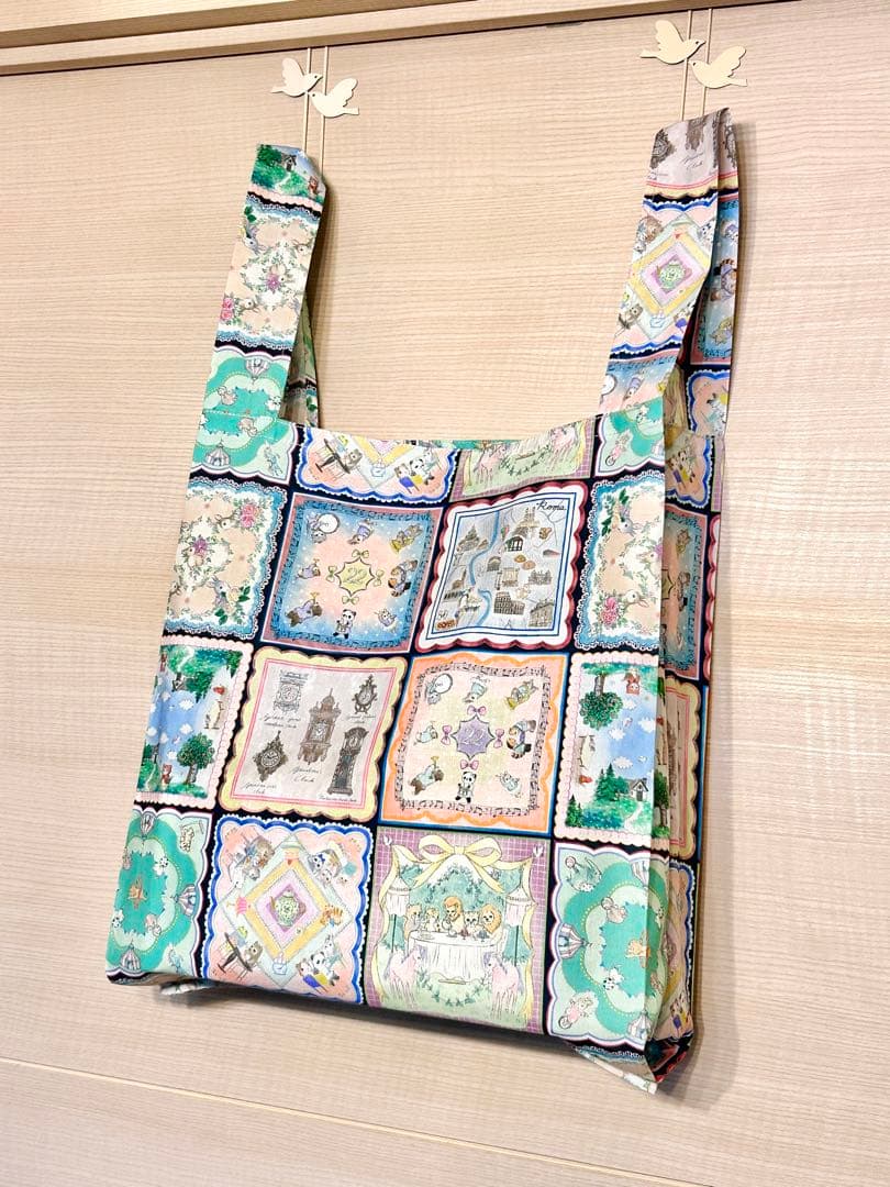 かわいやいちご☆22fabric生地使用☆レジ袋型マイバッグ