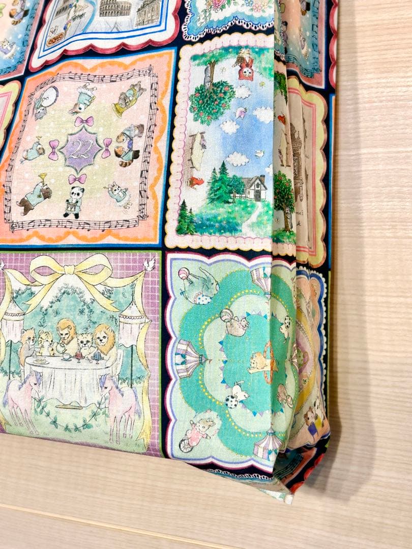 かわいやいちご☆22fabric生地使用☆レジ袋型マイバッグ