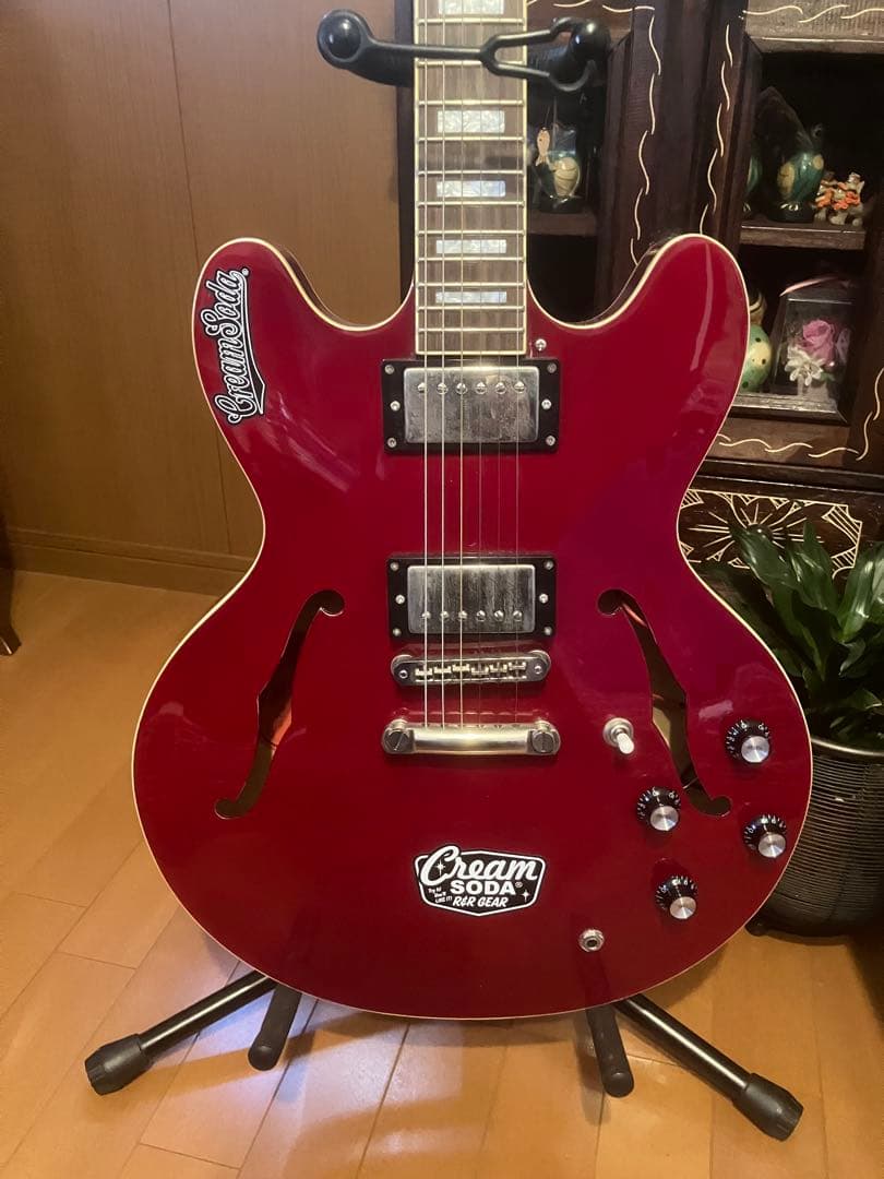 BurnyセミアコSRSA-65島村楽器特注モデル ES-335 ハードケース付