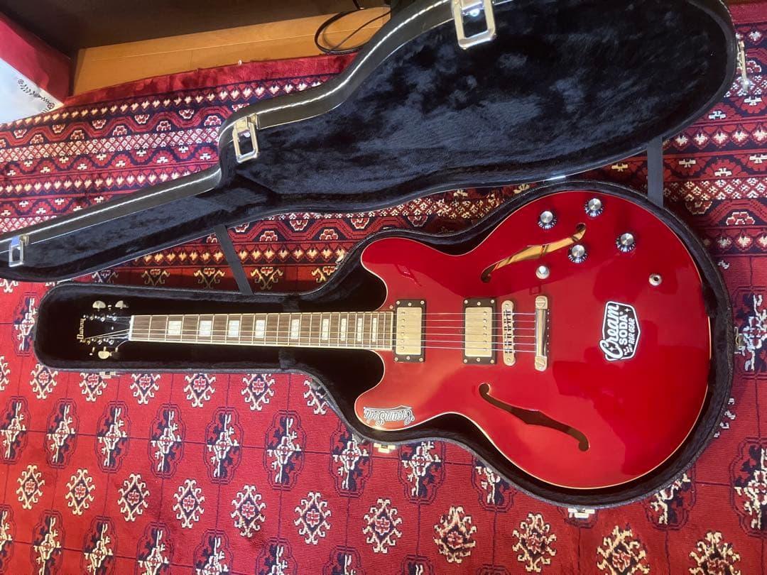 BurnyセミアコSRSA-65島村楽器特注モデル ES-335 ハードケース付