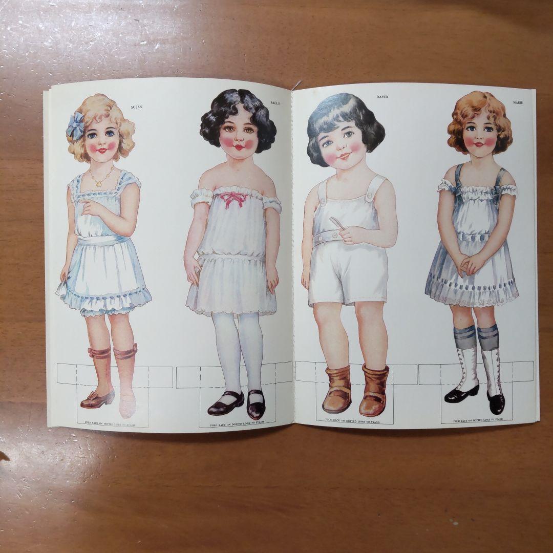ペーパードールブック　ペーパードール　紙人形　ブロカント　紙もの　女の子