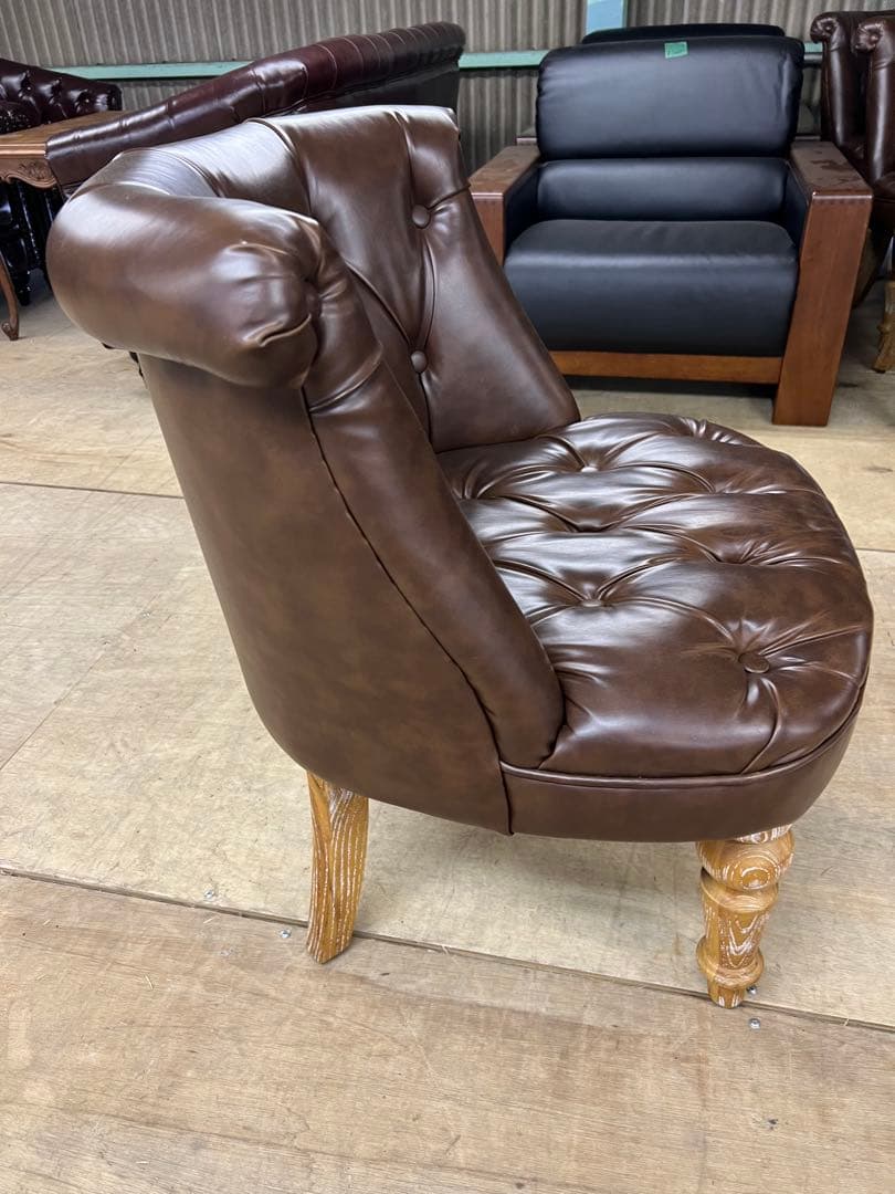 ソファーチェア クラシック家具 アンティークの一人掛けソファー
