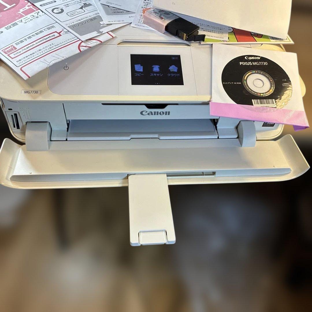 美品 複合機プリンター Canon PIXUS MG7730 動作OK インク付