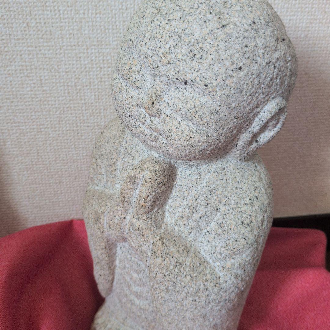 石地蔵 約36cm【20年前購入してから自宅廊下に設置】