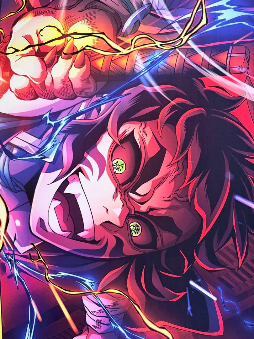 稀有海外限定　鬼滅の刃　無限城　劇場用超特大ポスター　ポリプロピレン製