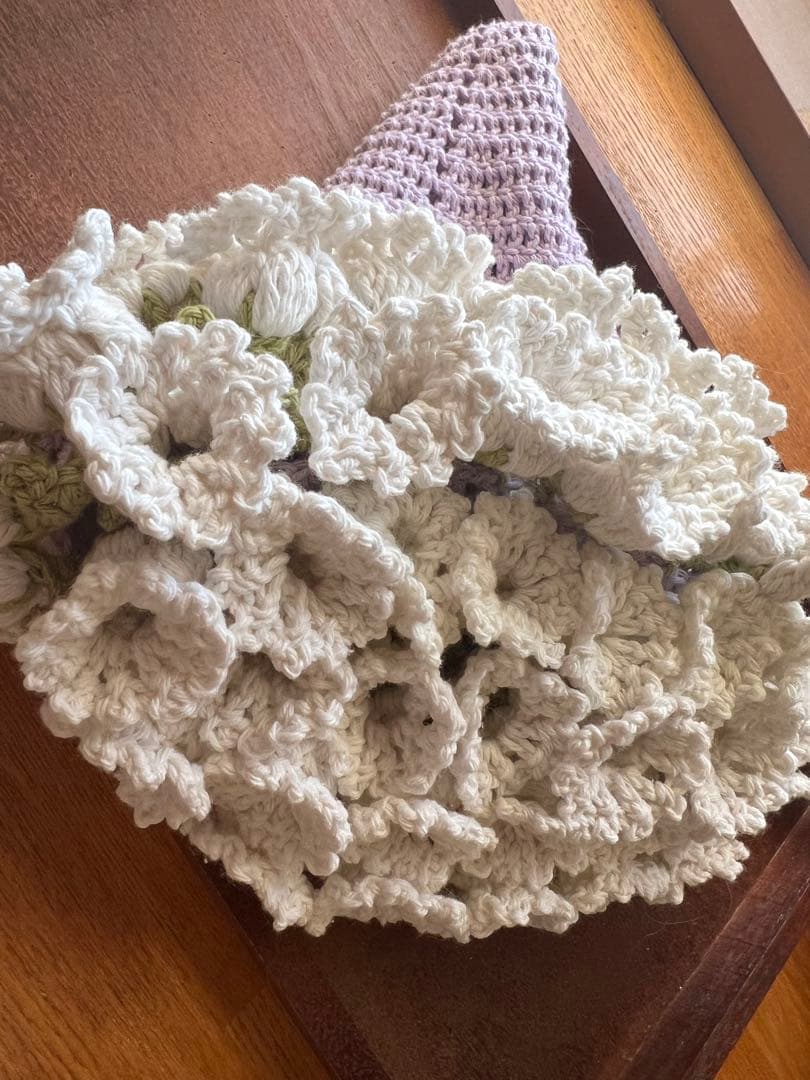 スズランの花束ブランケット、マルチカバー