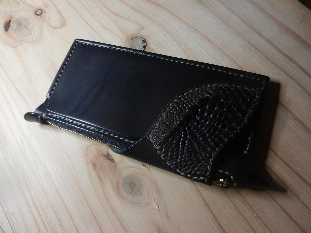 ［Marine Tower］ウォレット／サドル／クロコダイル