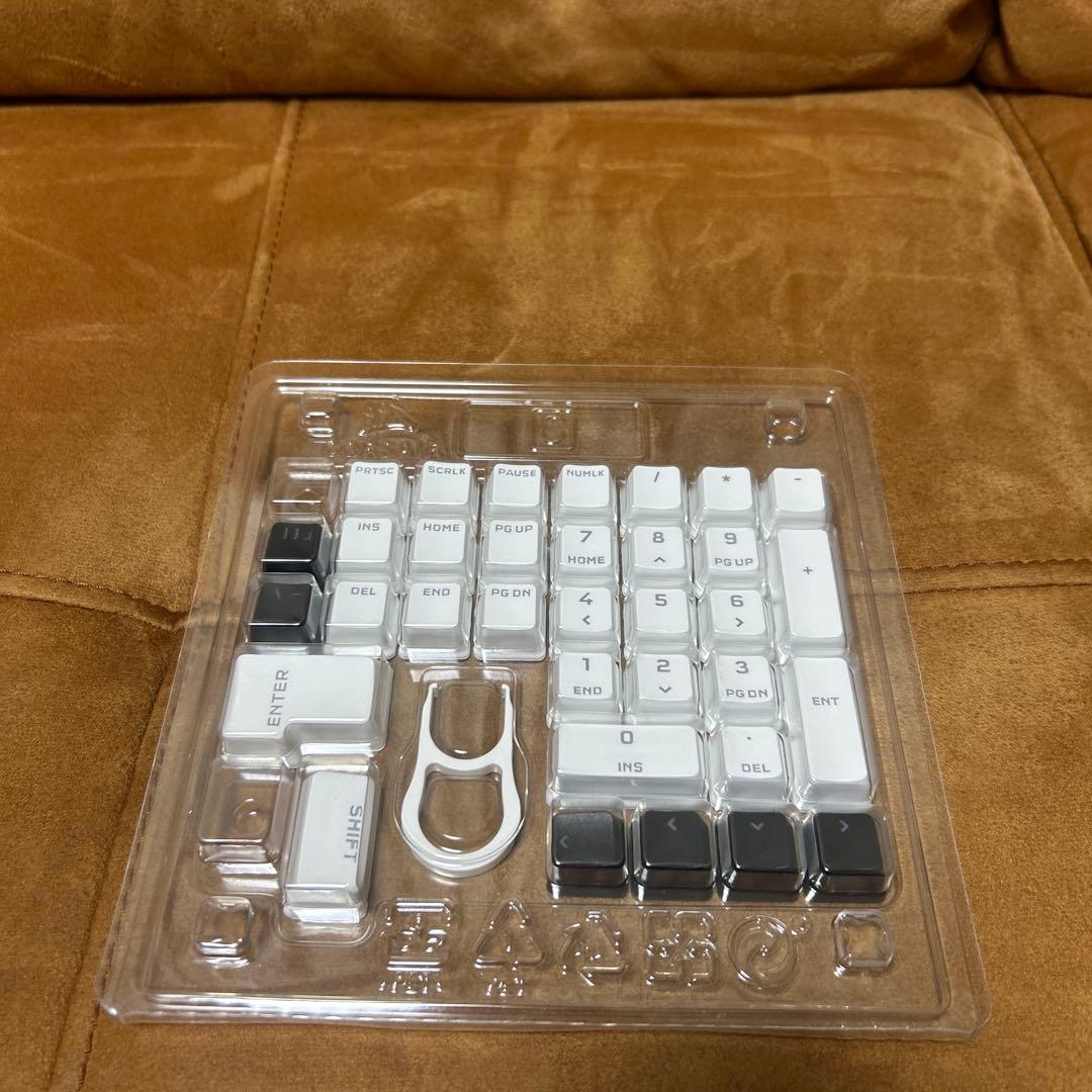 CORSAIR K70 RGB TKL テンキーレスキーボード白キーキャップ付き