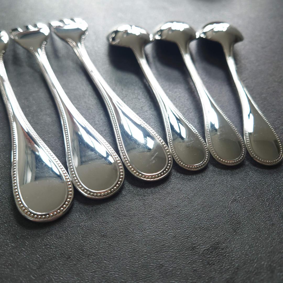 美品 クリストフル パール ケーキフォーク コーヒースプーン 6点