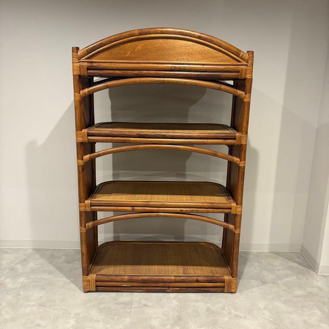 ラタン4段ラック　大きめ