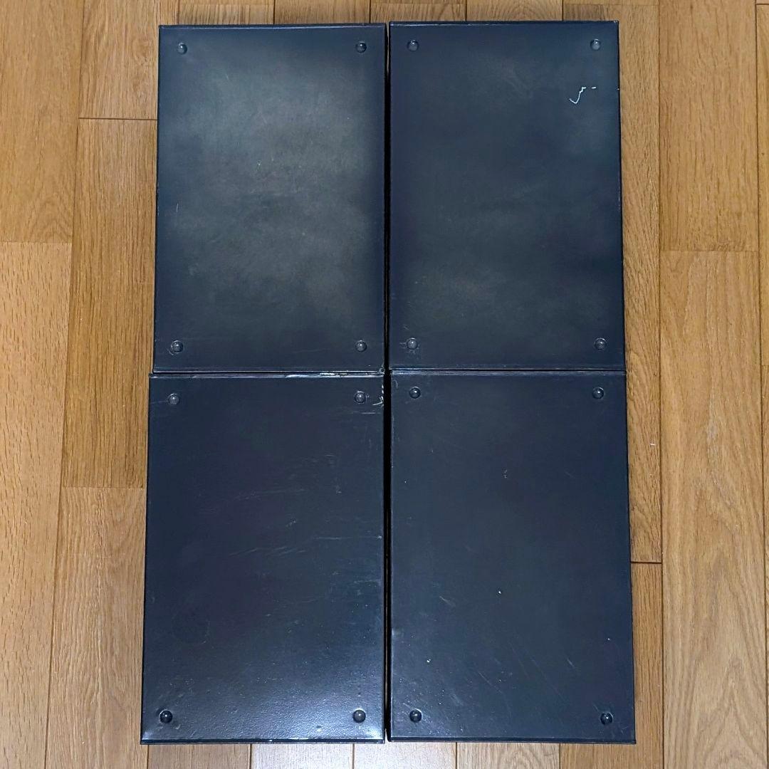 ​【廃盤レア】PUEBCO スチールストレージ 4個セット 刻印有 プエブコ本店