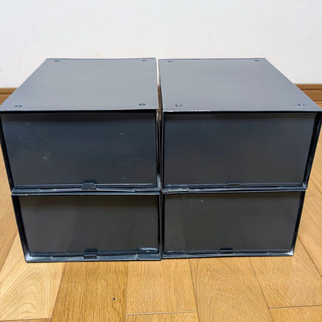 ​【廃盤レア】PUEBCO スチールストレージ 4個セット 刻印有 プエブコ本店