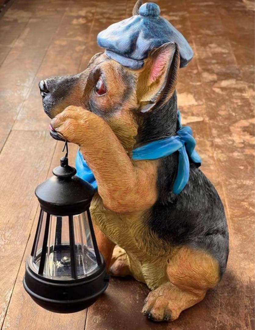 【新品】レトロ　シェパードのランプ