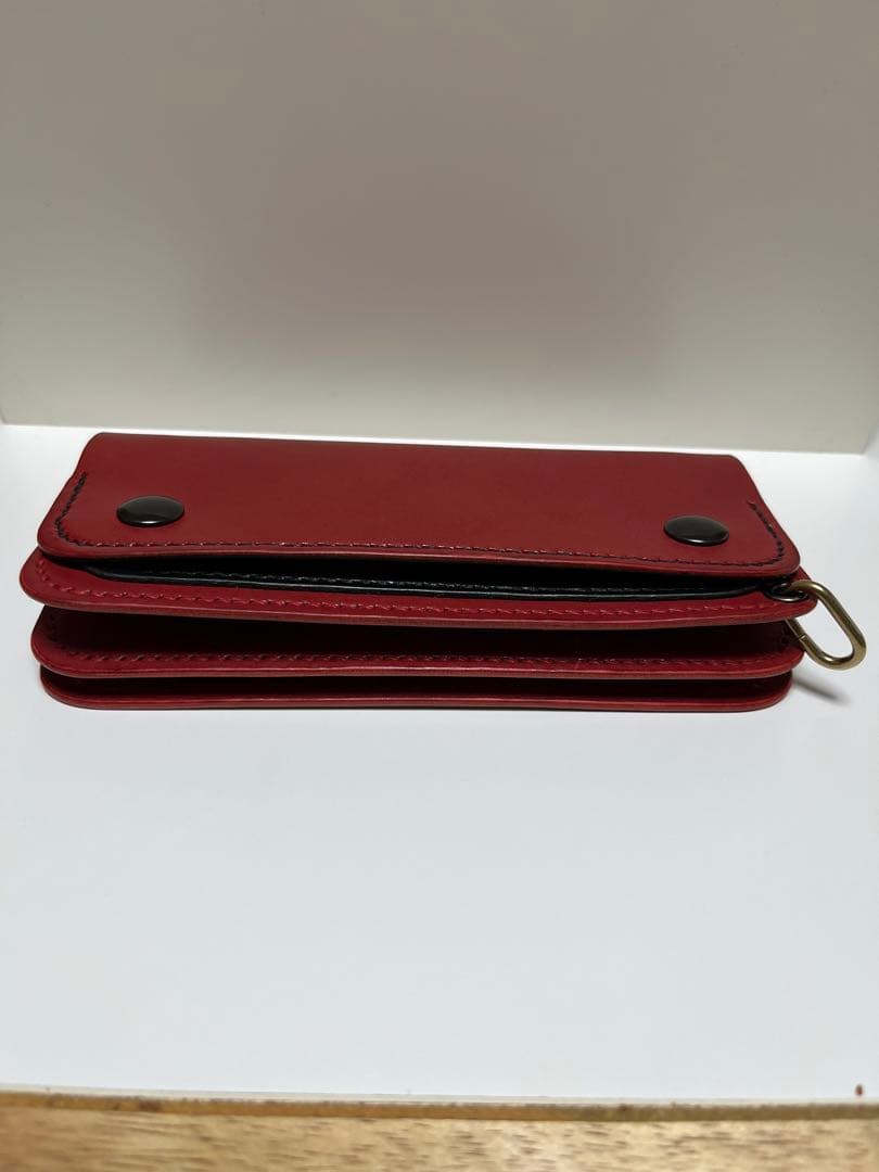 トラッカーウォレット　ハンドメイド　栃木レザー　レザーウォレット