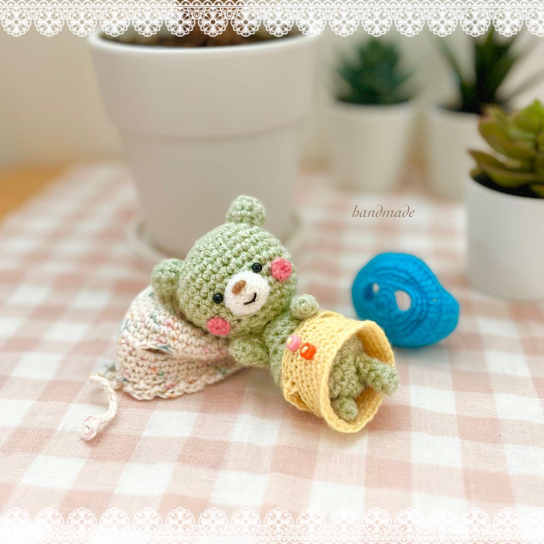 ᕱ*ᕱ様 小さなくまちゃん　あみぐるみ　ぬいぐるみ　ハンドメイド