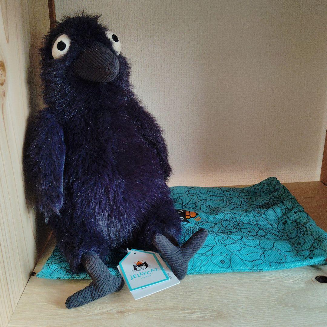  ぬいぐるみ ハロウィンシリーズ カラス収納袋付き