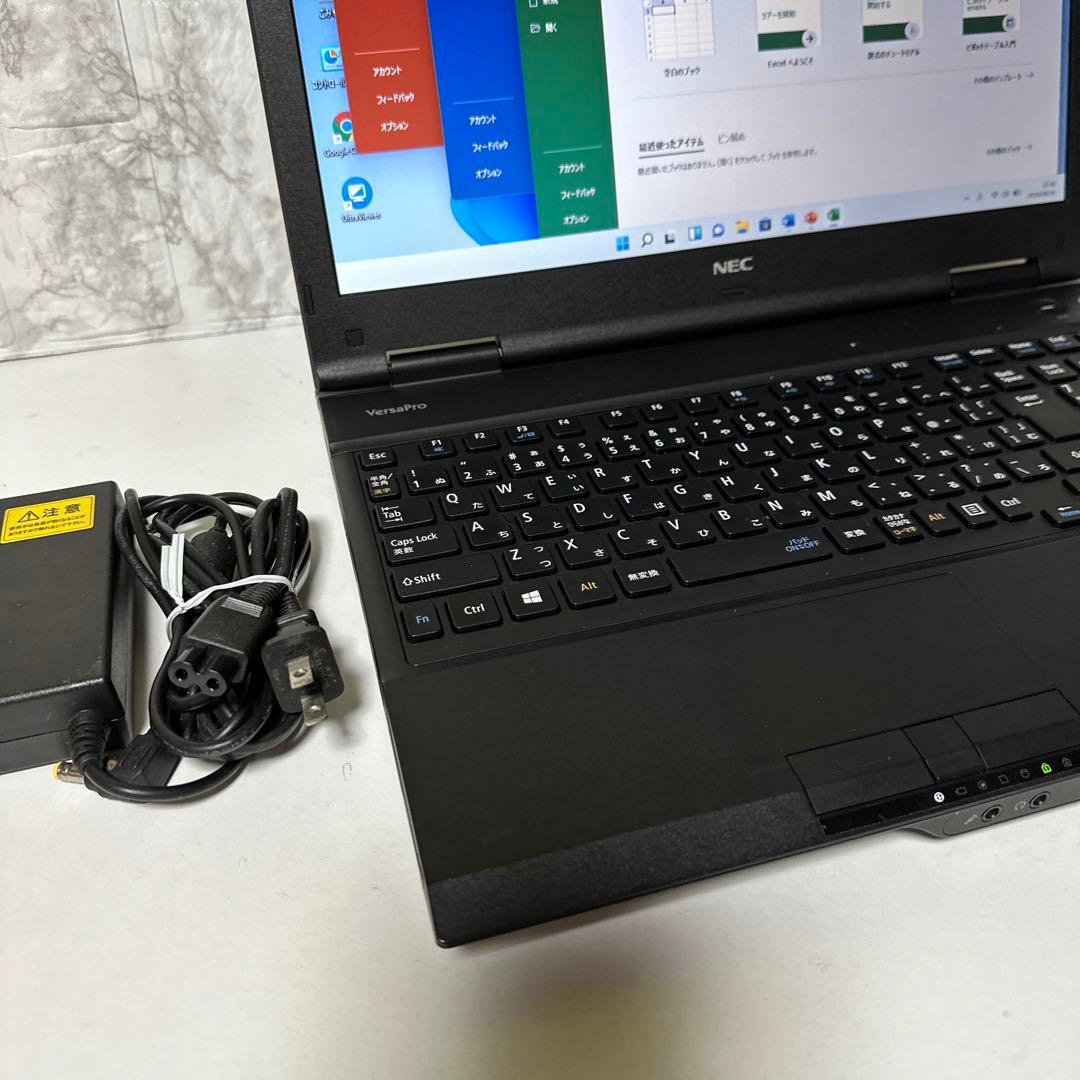 NEC VersaProノートパソコンSSD Windows11Pro オフィス