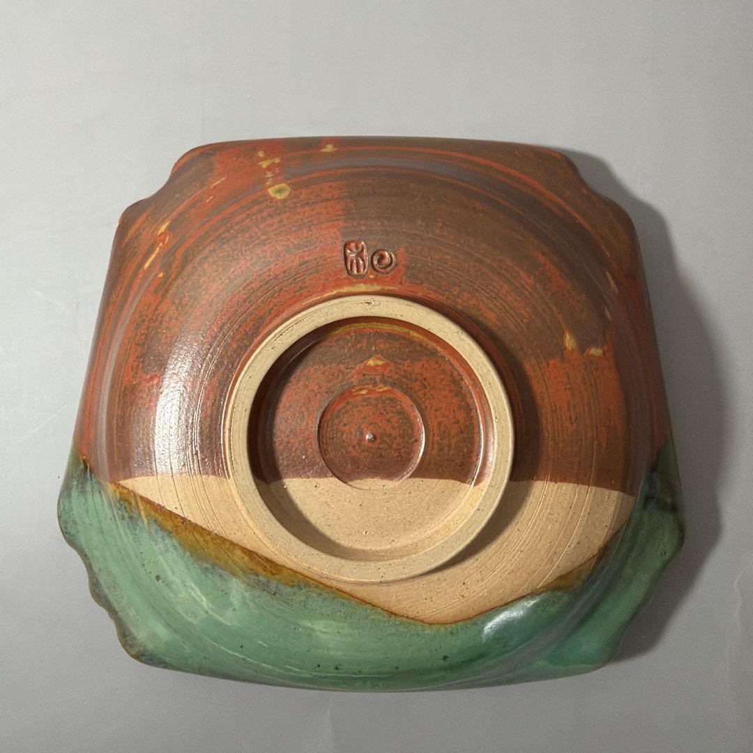 懐石道具 茶道具 上野焼 掛分向付 六客揃 十六代 熊谷保興 造 遠州七窯