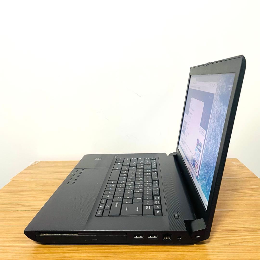サクサクSSD 東芝ブラックノートパソコンWindows11オフィスDVD
