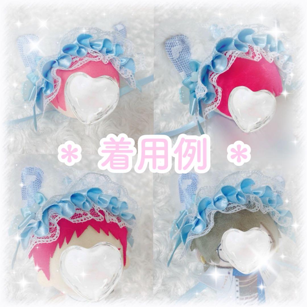 【180】ぬいぐるみ ぬい服 おまんじゅう ヘッドドレス【白 黒 赤 パンダ】