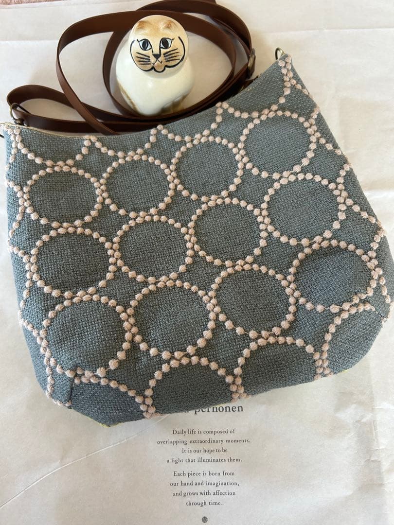 ミナペルホネン★新作rosy×タンバリンショルダーポシェット