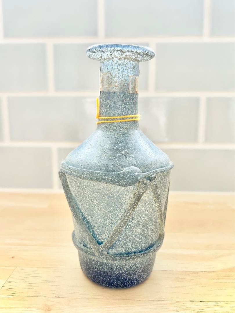 ガラス花瓶 フラワーベース スペイン Lafiore ラフィオーレ ヴィンテージ