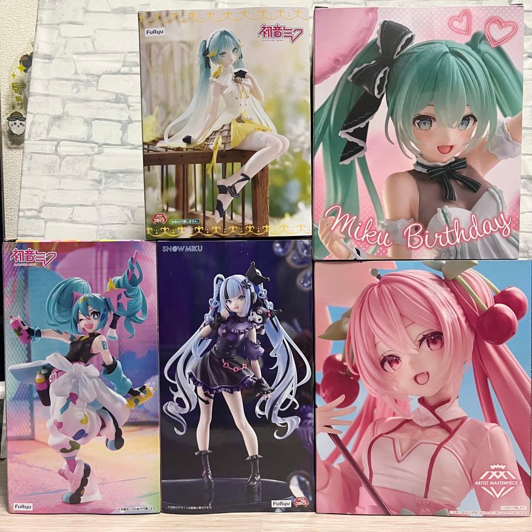 【初音ミク】雪ミク・ペイント・Birthday・桜・カナリア 5個セット