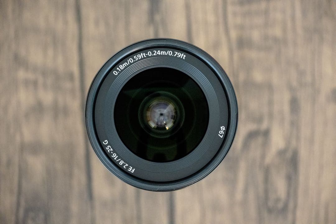 SONY広角ズームレンズフルサイズ FE16-25mmF2.8GGレンズ