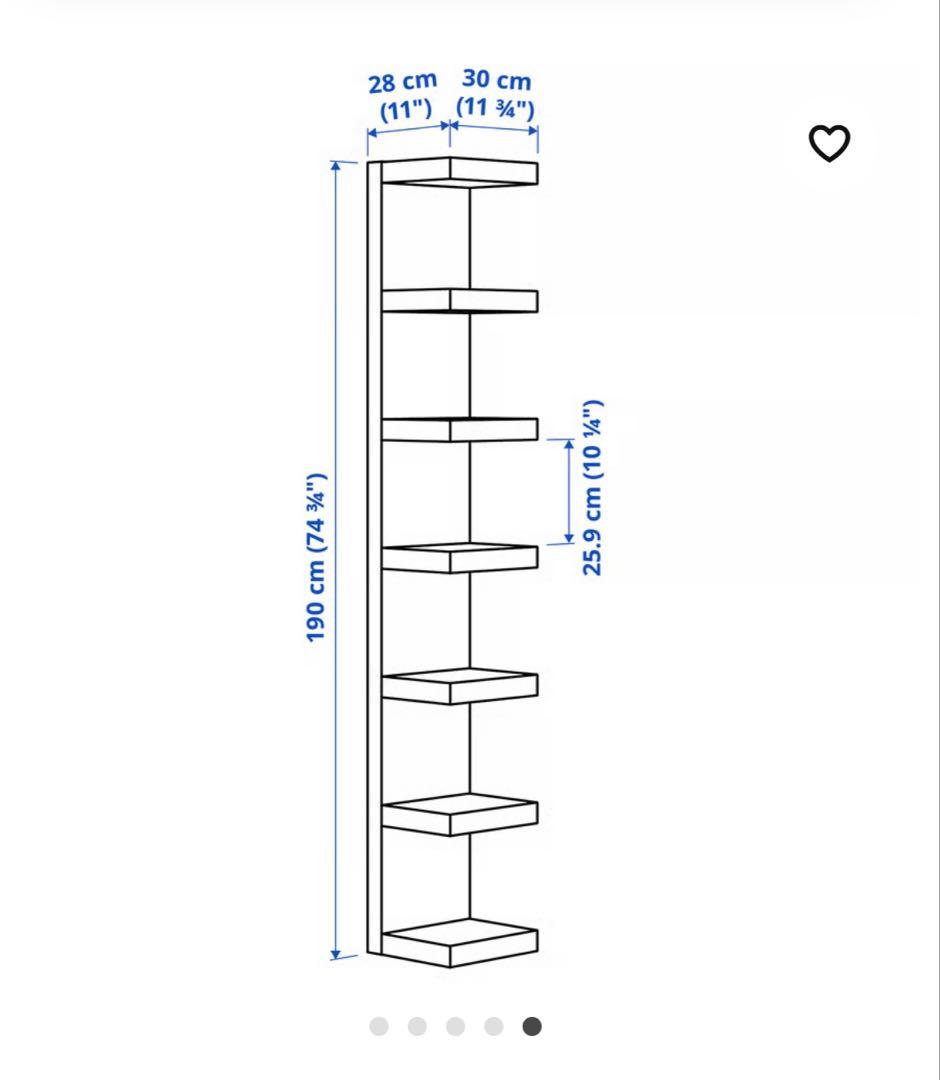 ねこもん　 IKEA ウォールシェルフユニット, ホワイト