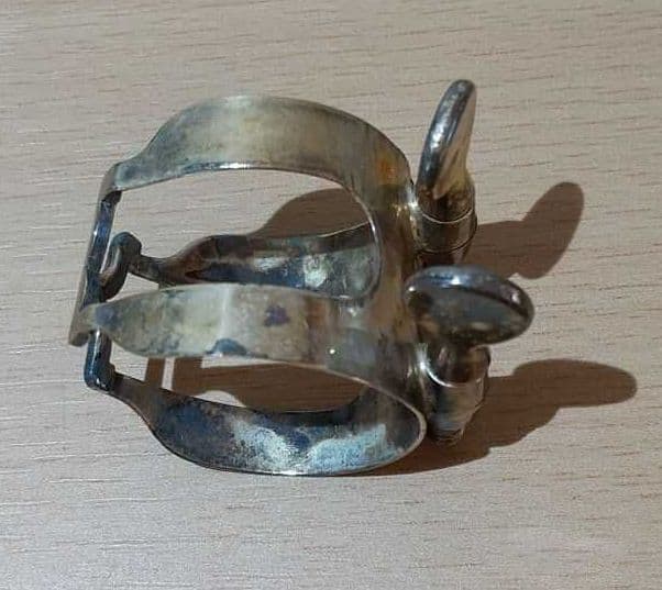 【訳あり】レア！ハリソン B♭クラリネット オリジナル リガチャー 金メッキ