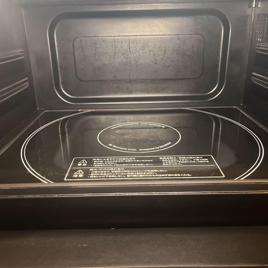 【ジャンク品】BALMUDA ブラック オーブンレンジ
