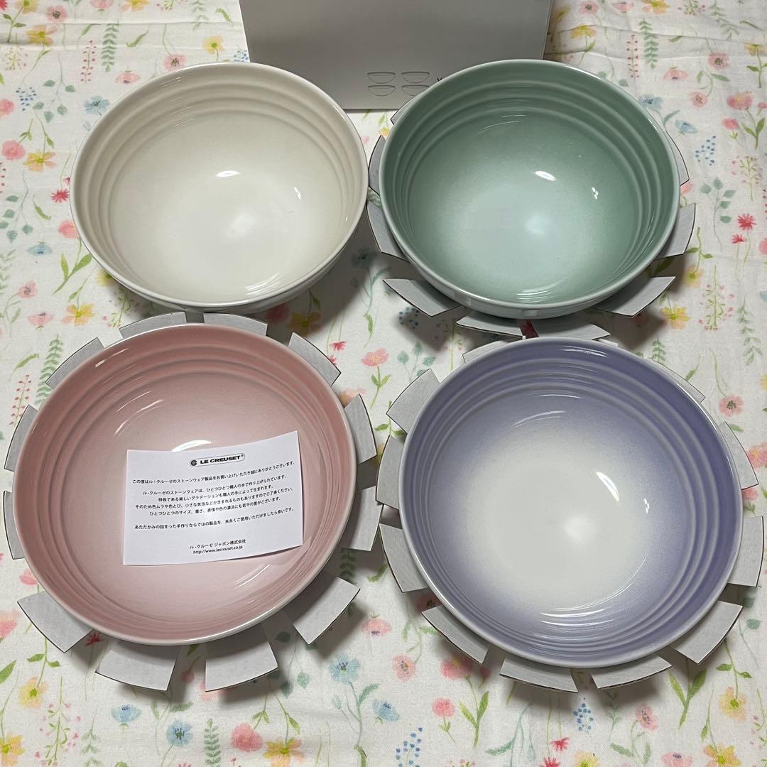新品 ルクルーゼ シリアルボウル 16cm Vancouver ピンクメレンゲ