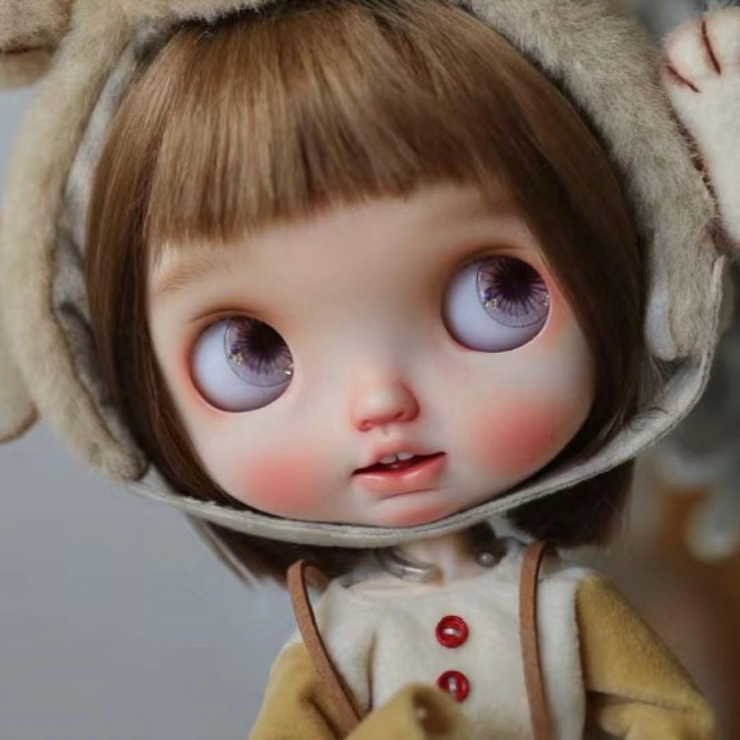 カスタムブライス かわいい 人形 作家様 幼い まんまる 小さなお目目