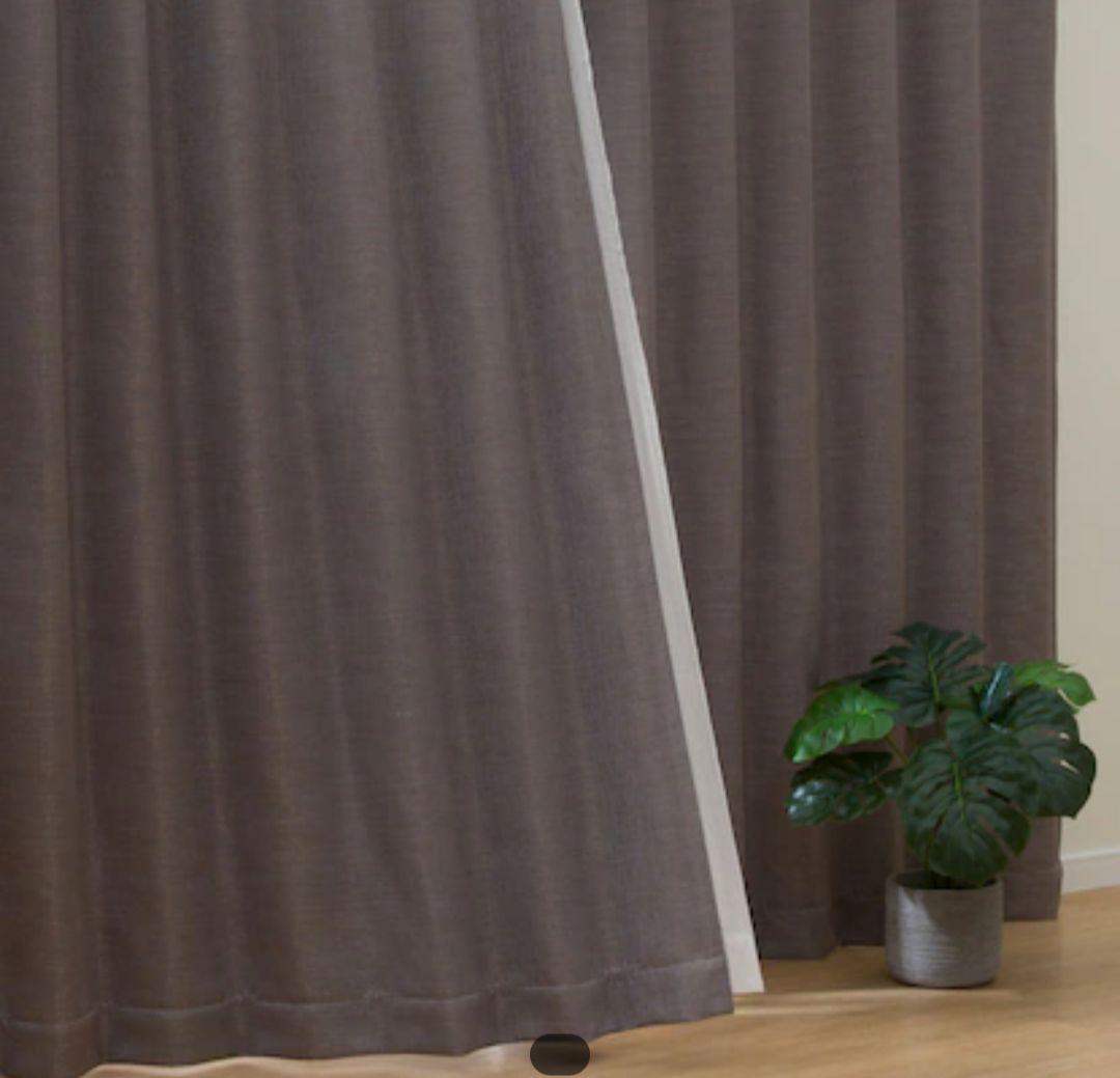 ニトリ カーテン PK021 ブラウン 1枚開き