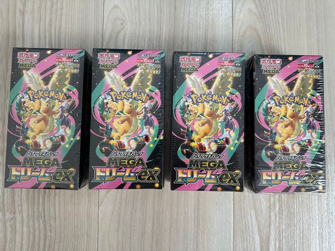 シュリンク有り】ポケモンカードハイクラスパックMEGA ドリームex4BOX