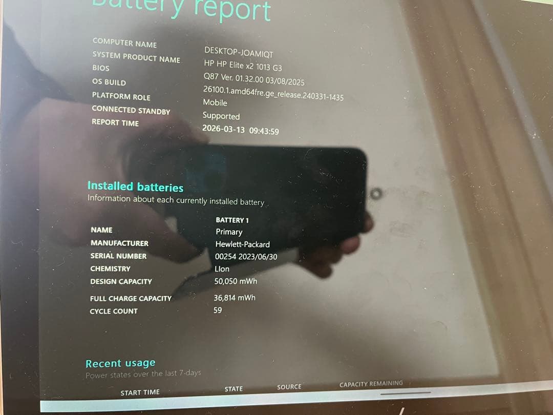 HP Elite X2 1013 G3 i5-8250U Win11 タブレット