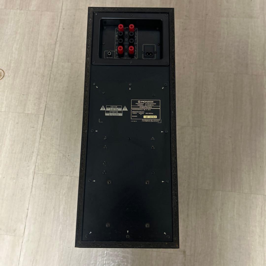 現状品！PIONEER サブウーファー S-W05-K ブラック パイオニア