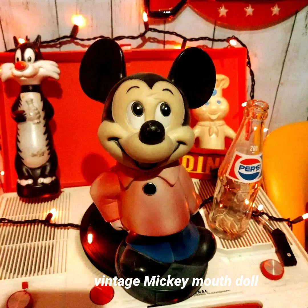 その他 vintage Mickey mouth doll