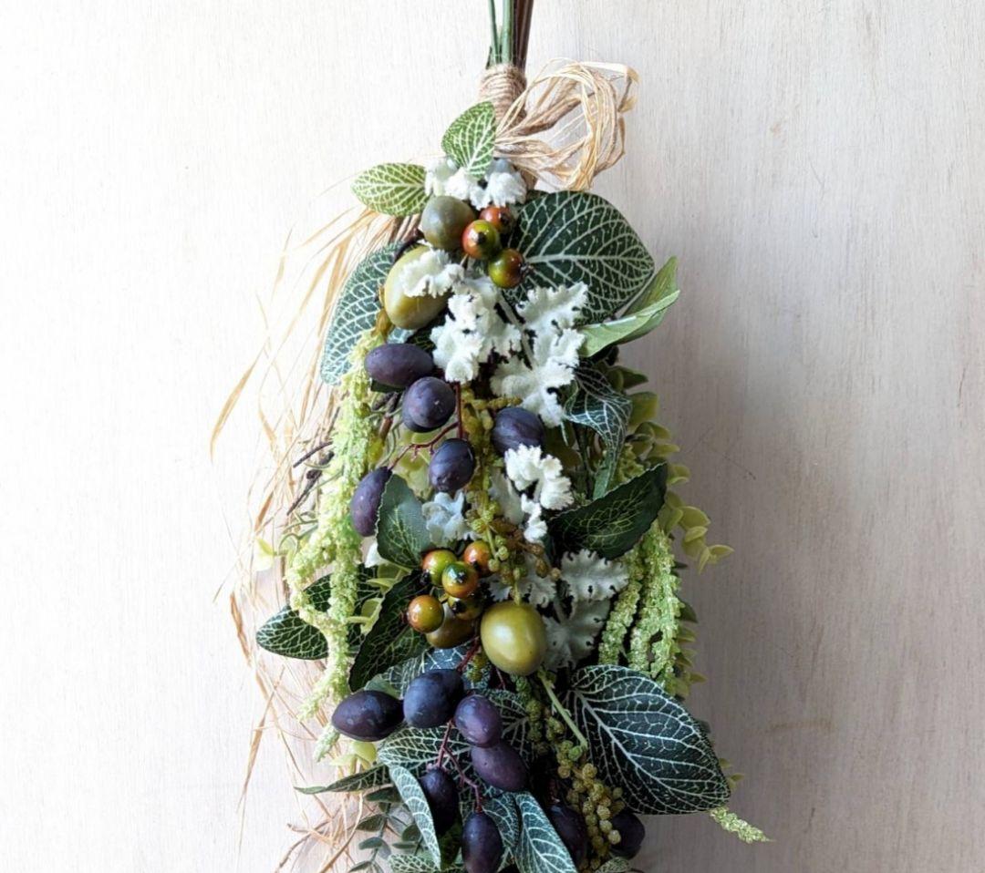 専用＊オリーブ　フェイクスワッグ