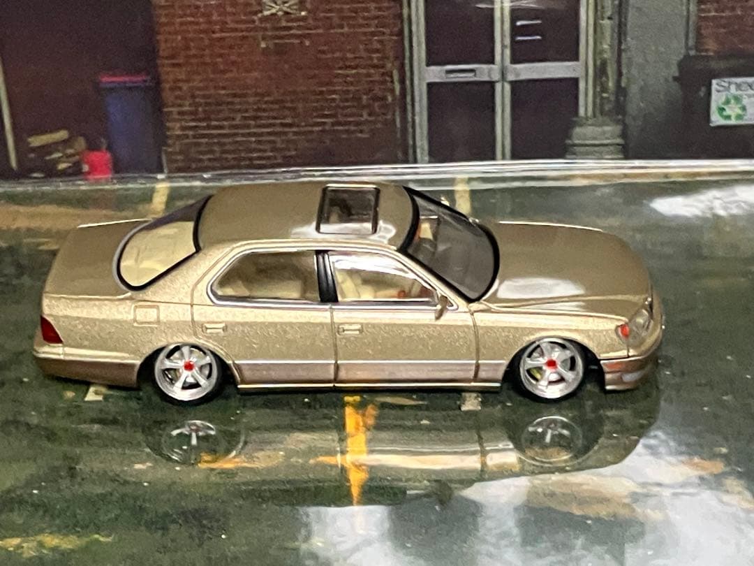 TOMYTEC 1998 LEXUS LS400 ミニカー 1/64 改造