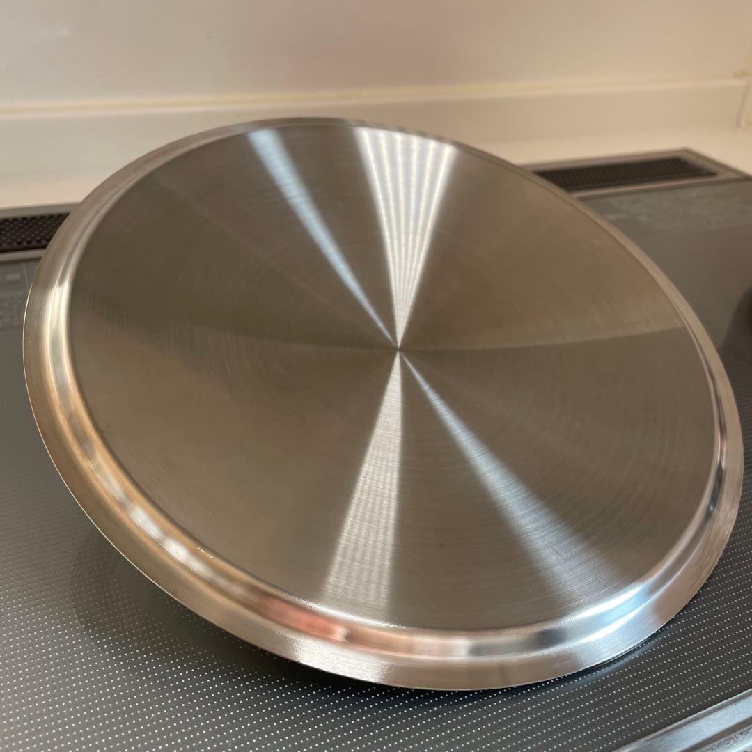 浅型両手鍋 25cm GEO ジオプロダクト IH対応 ステンレス 美品