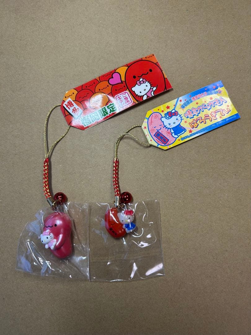 ハローキティ 根付け ストラップ 福岡限定 明太子三昧 7種セット