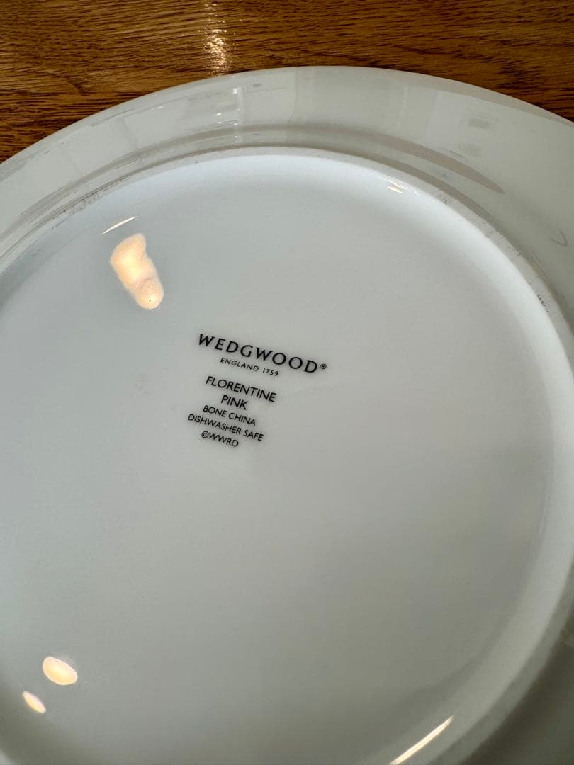 ウェッジウッド　フロレンティーン　4色セット　箱無し　20㎝プレート