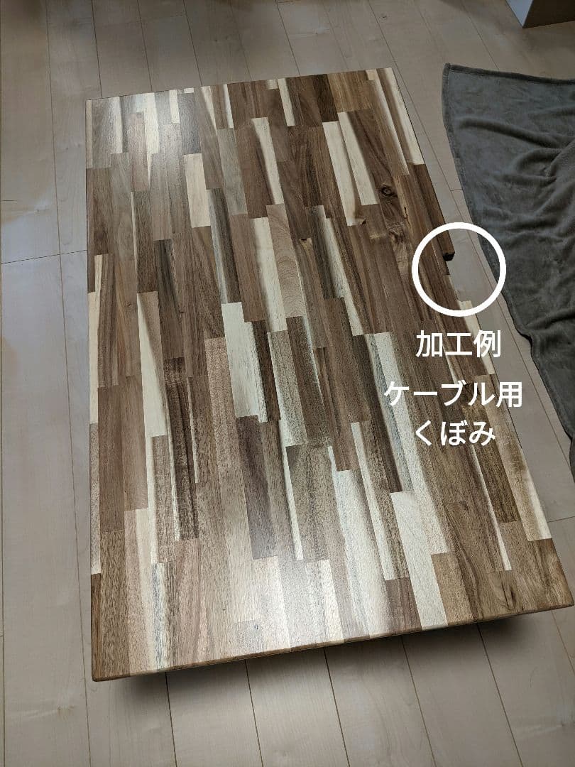 【オーダー天板】アカシアテーブル天板（ウレタンニスつや消クリア）約100×60㎝