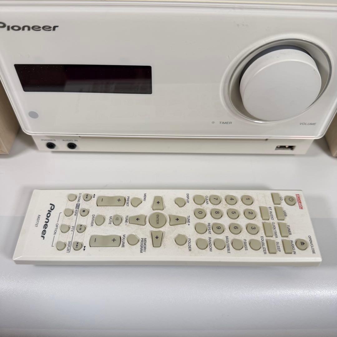 Pioneer X-CM35-W ミニコンポ　ブルートゥース接続　可能