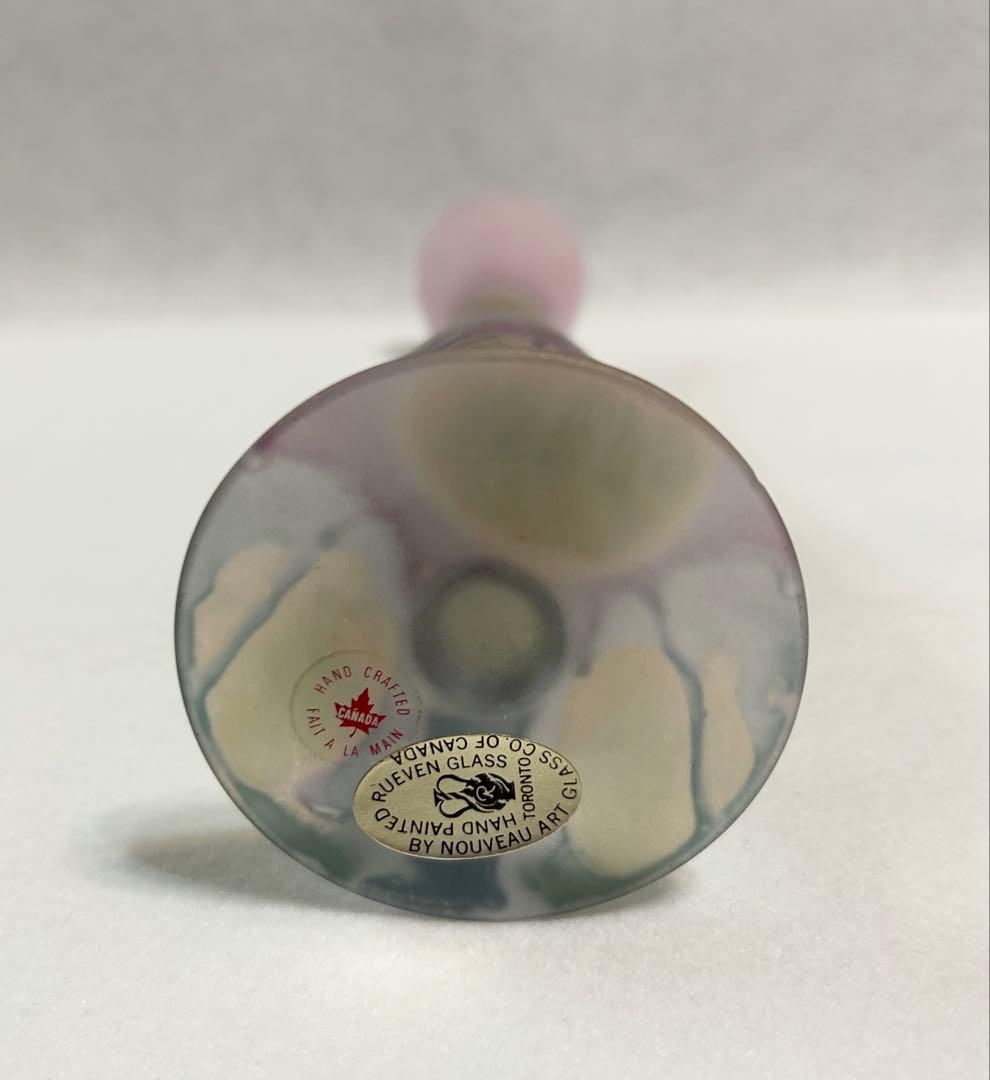 ● Reuven Glass ルーベングラス カナダ ヴィンテージ ガラス花瓶