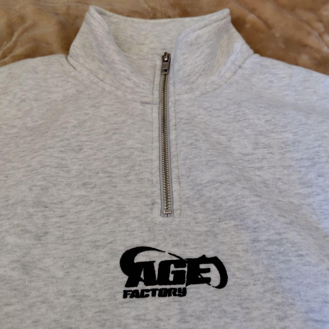 Age Factory ハーフジップスウェット