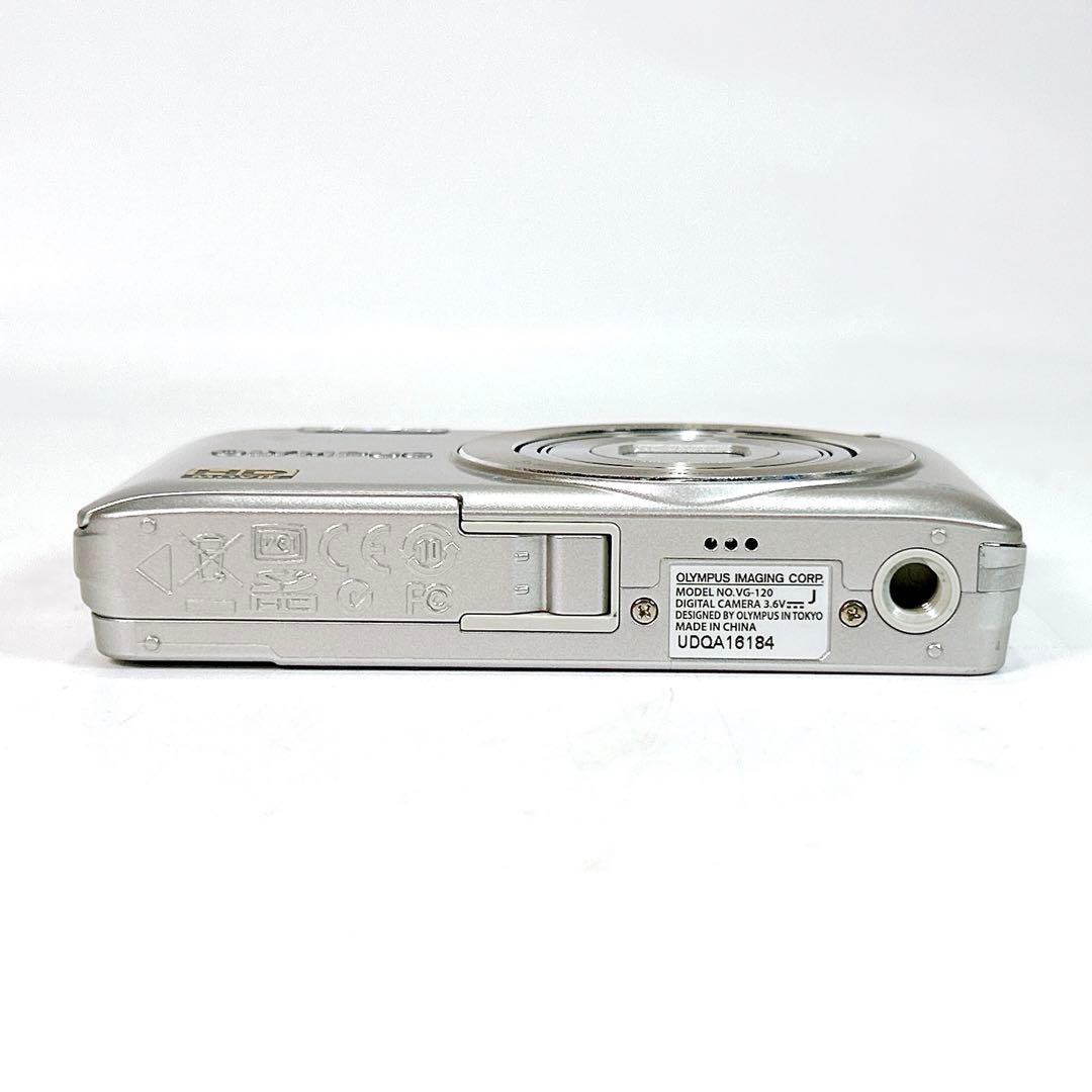 【美品】OLYMPUS VG-120 デジタルカメラ（シルバー）
