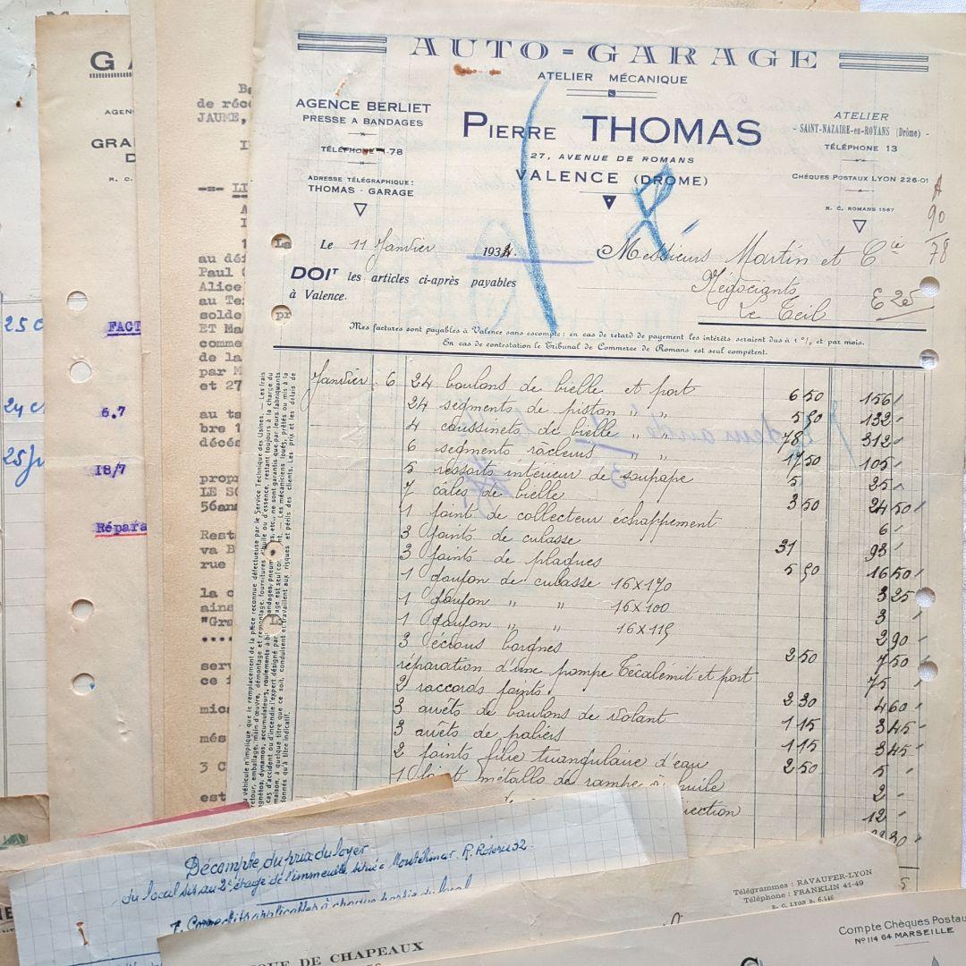 ひ*わ様 90点②フランス 紙もの アンティーク 請求書 ジャンクジャーナル 蚤