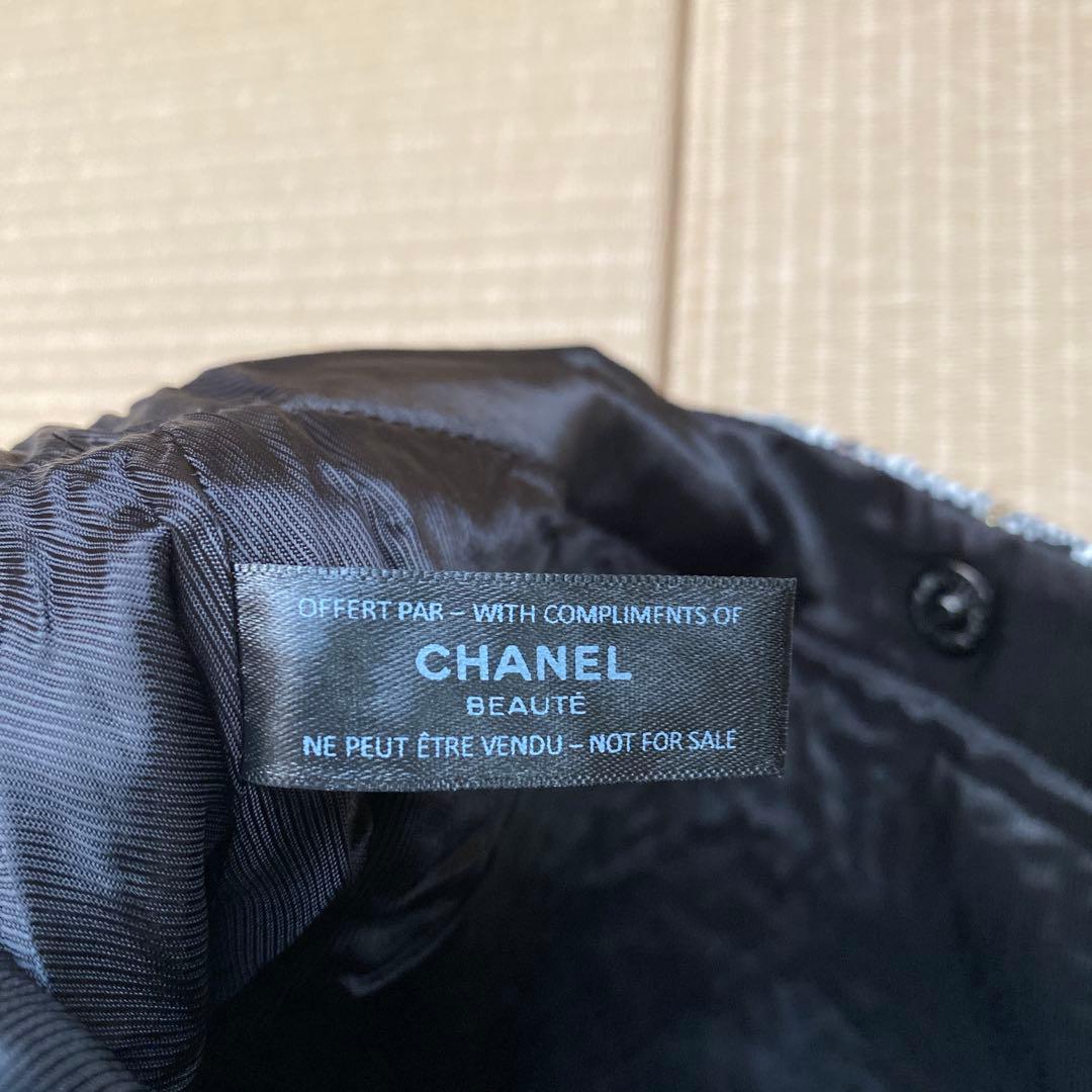 【未使用】シャネルノベルティ ツイード トートバッグ スパンコール ココマーク